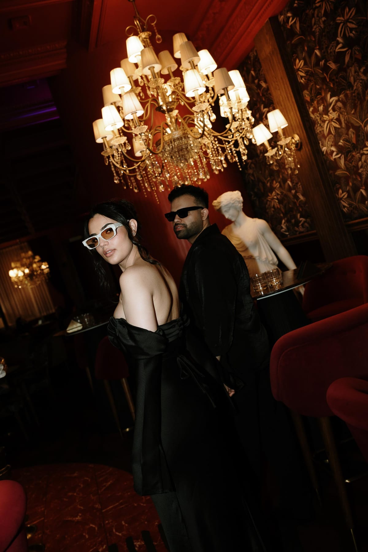 SUNREET AND PAVANAH (Hard flash editorial photoshoot at Cardea bar, Barangaroo)